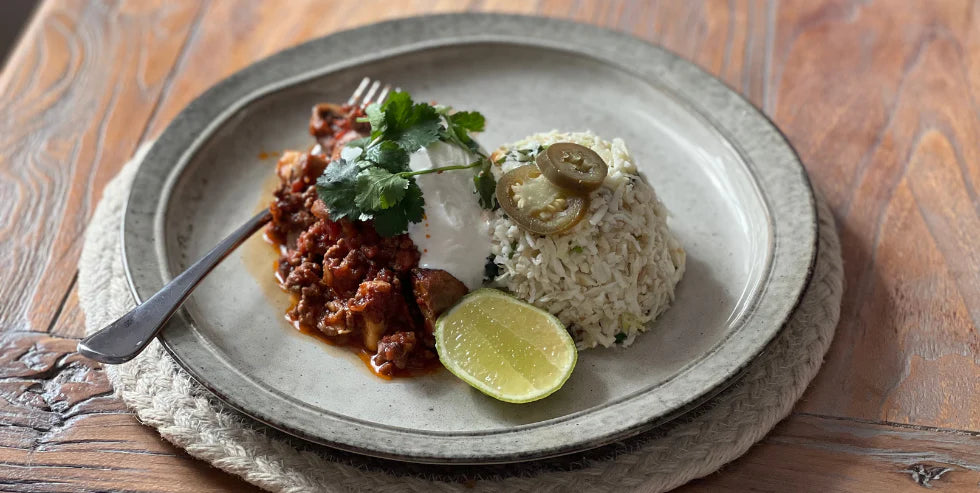 Chilli con Carne & Coriander Rice