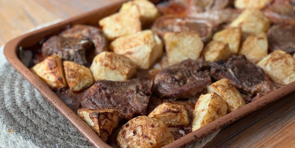 Lamb Chops & Celeriac Roasties