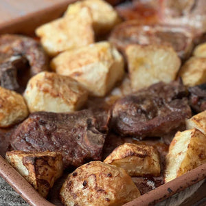 Lamb Chops & Celeriac Roasties