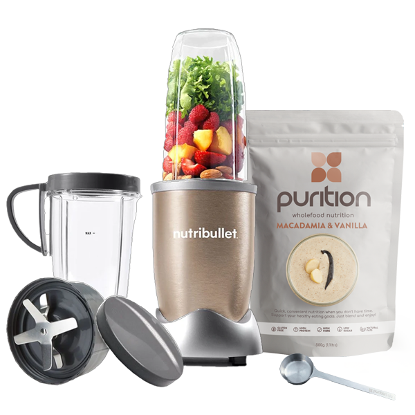 Nutribullet Starter kit + Original Macadamia & Vanilla 500g bag