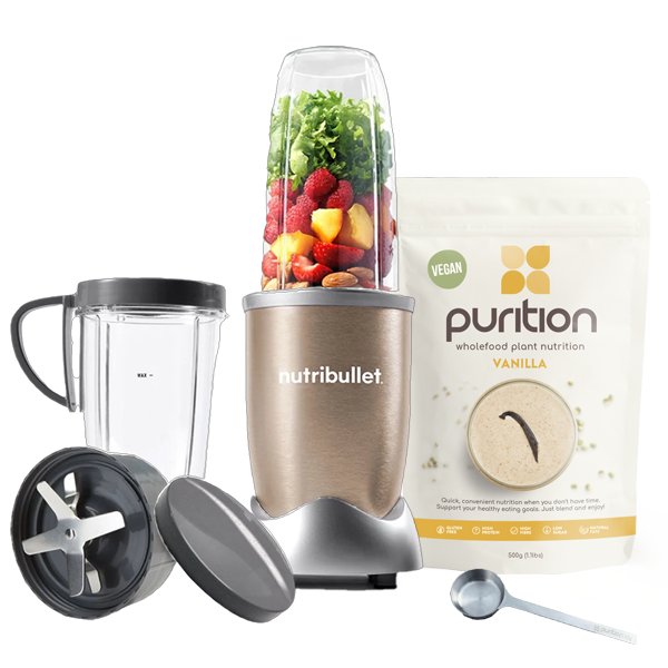 Nutribullet Starter kit + Vegan Vanilla 500g bag